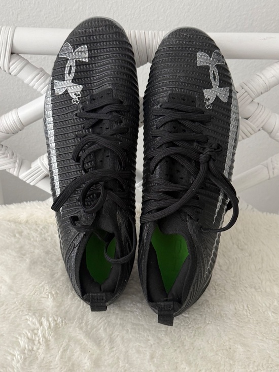 Under Armour Blur Pro Men’s Football Cleats Black Metallic Silver 10 New main image 8